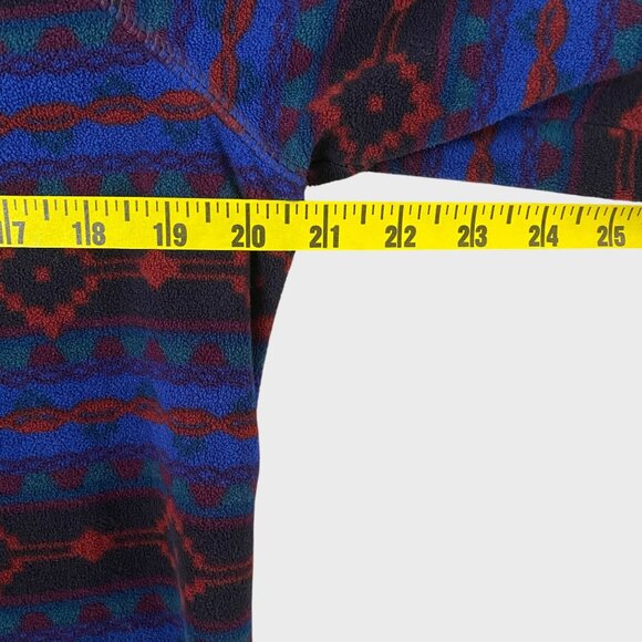 Eddie Bauer Quest Fleece Aztec Quarter-Zip Women's Large Long-Sleeve Pullover - Picture 11 of 12